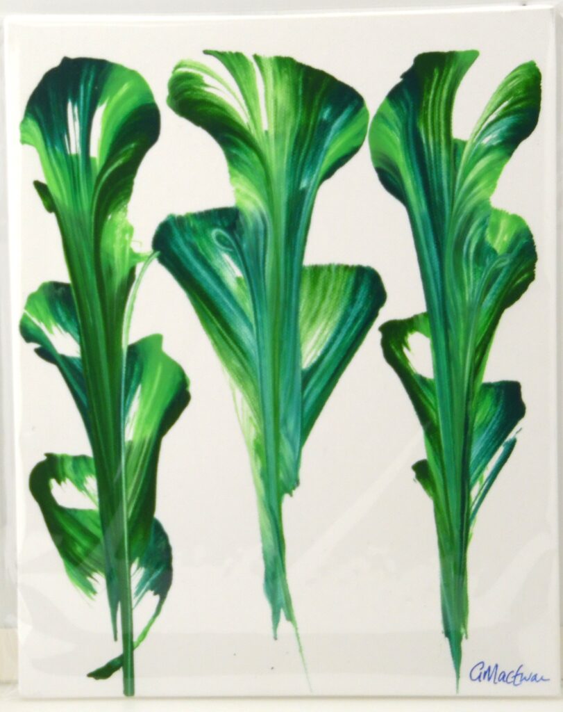 Green Abstract Flower Painting My Inspirational Art